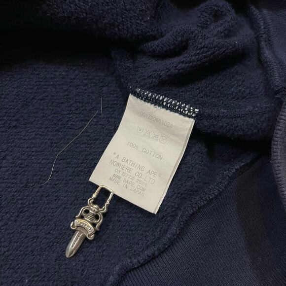 Authentic Bape 2000’s Plaid Lined Full Zip Hoodie XL - Picture 6 of 7